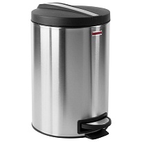 Ведро-контейнер для мусора (урна) с педалью LAIMA Modern, 12 л, матовое, нержавеющая сталь, со съемным внутренним ведром в Салавате