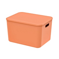 Ящик пластиковый вкладываемый оранжевый 410х305х245 мм в Салавате Ящик пластиковый вкладываемый оранжевый 410х305х245 мм в Салавате