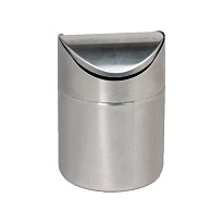 Урна для мусора 1,2 л настольная, с качающейся крышкой, нержавеющая сталь, матовая в Салавате