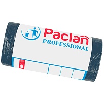 Мешки для мусора 35 л, черный, в рулоне 50 шт., ПНД, 6,2 мкм, 600х500 мм, PACLAN Professional, 604077 в Салавате