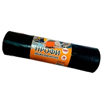 Мешки для мусора 360 л, черные, в рулоне 10 шт., ПВД 65 мкм, 1400х1100 мм, Концепция Быта Профи, 603736 в Салавате Мешки для мусора 360 л, черные, в рулоне 10 шт., ПВД 65 мкм, 1400х1100 мм, Концепция Быта Профи, 603736 в Салавате