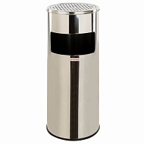 Урна с пепельницей 27 л, нержавеющая сталь, зеркальная, LAIMA PROFESSIONAL в Салавате