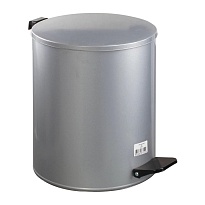 Ведро для мусора с педалью, усиленное, Титан, 15 л, серое, оцинкованная сталь в Салавате Ведро для мусора с педалью, усиленное, Титан, 15 л, серое, оцинкованная сталь в Салавате