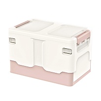 Ящик пластиковый складной белый, дно розовое, 370х240х240 мм в Салавате