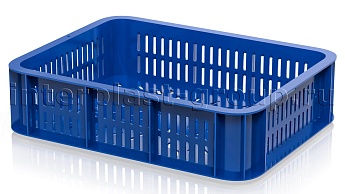 Ящик (лоток) кондитерский перфорированный синий в Салавате