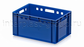 Ящик для мяса и колбасных изделий Е-3 синий в Салавате Ящик для мяса и колбасных изделий Е-3 синий в Салавате