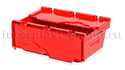 Вкладываемый контейнер KV 6422 с распашной крышкой красный