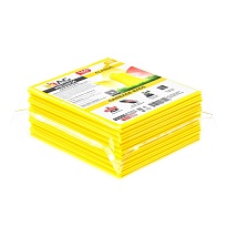 Мешки для мусора 160 л, желтые, в пачке 10 шт., ПВД, 40 мкм, 900х1100 мм, i-Bag в Салавате