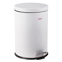 Ведро-контейнер для мусора (урна) с педалью LAIMA Classic, 12 л, белое, глянцевое, металл, со съемным внутренним ведром в Салавате Ведро-контейнер для мусора (урна) с педалью LAIMA Classic, 12 л, белое, глянцевое, металл, со съемным внутренним ведром в Салавате